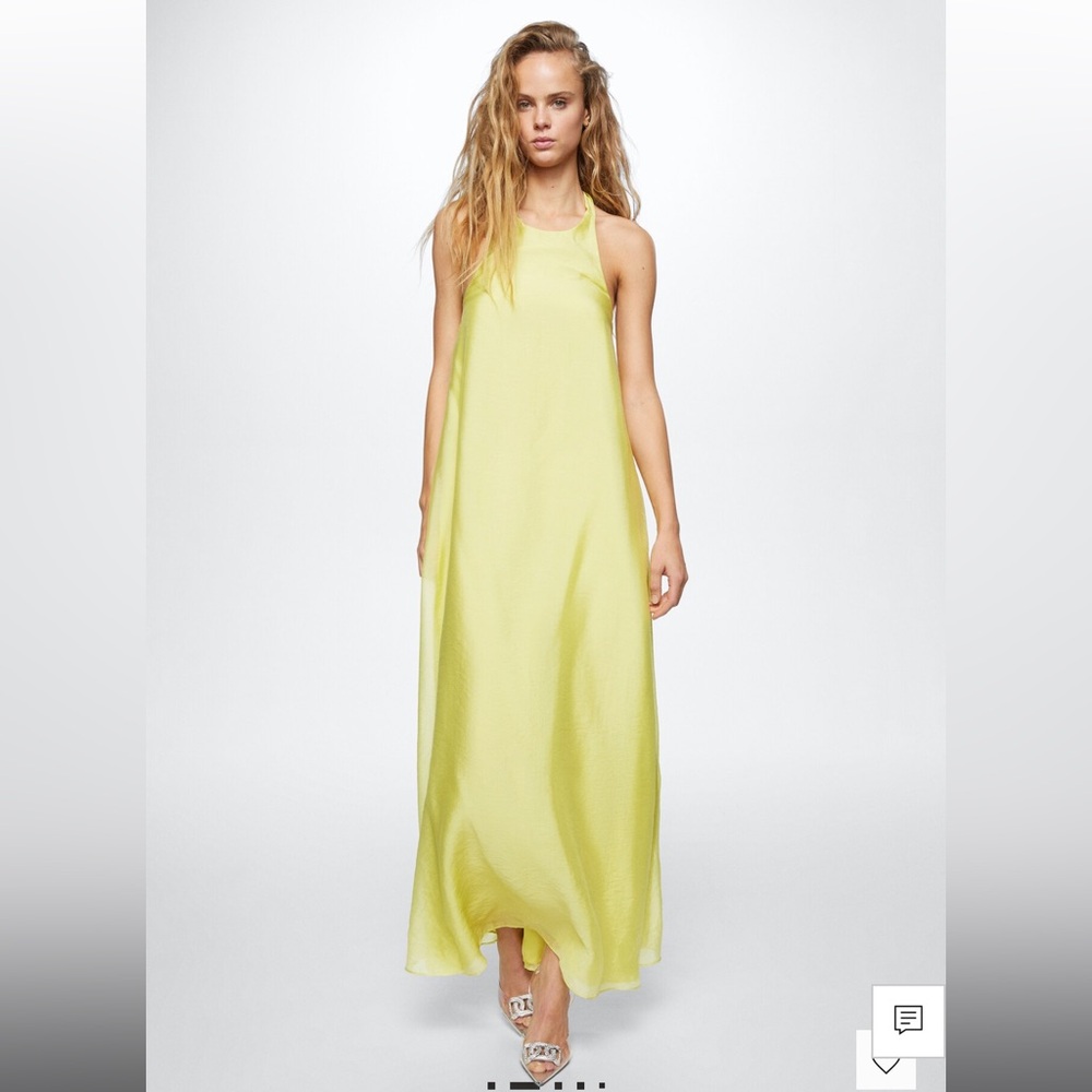 Mango Back Bow Dress